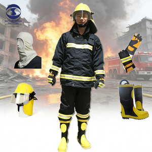 <span class=keywords><strong>Traje</strong></span> <span class=keywords><strong>de</strong></span> Bombero <span class=keywords><strong>de</strong></span> Cuatro Capas <span class=keywords><strong>de</strong></span> Aramida Ignífugo y Reforzado EN469 - Product Image 4
