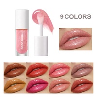 Gloss à lèvres brillant hydratant nude transparent pour revendeurs, marque privée, logo personnalisé