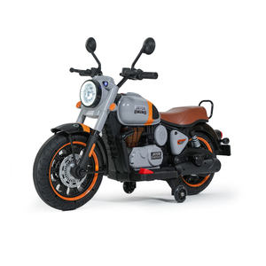 Tricycle pour enfants avec tableau de bord simulé de <span class=keywords><strong>moto</strong></span>, frein à main, frein à pied, musique, port USB - Product Image 4