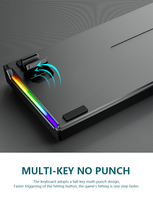 Clavier mécanique filaire pour e-sport LEAVEN K620 TYPE-C, clavier de jeu pour ordinateur RGB à commutation à chaud, clavier Plug and Play pour joueur