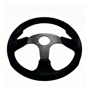 Volant de drift en suède haute adhérence, plat et profond, en aluminium 6061, PCD 6*70mm, universel pour simulateur de course et <span class=keywords><strong>voiture</strong></span> de drift - Product Image 2
