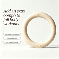 Haltères en silicone colorés CZFIT pour la musculation à domicile et les ensembles d'exercices de yoga et de Pilates – Poids de main pour la musculation
