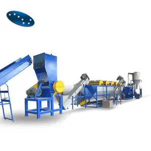 Recycling Machines Price 100-3000kg Plastic PET Bottle Flakes Recycling Machine Plant With Price