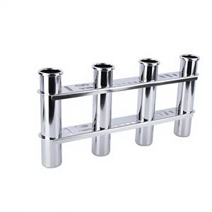 Support de canne à pêche en acier inoxydable à quatre sections, épaissi, résistant aux vagues, accessoires de yacht - Product Image 4