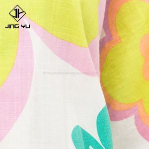 Conjunto de Playa para Mujer de Verano, 100% Algodón y Lino, Conjunto de 2 Piezas con Estampado Combinado, Camisa y Pantalones Cortos Casuales de Lino - Product Image 4