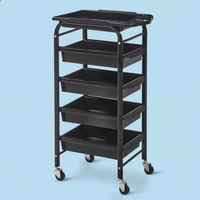 Chariot de Salon de Beauté U-T25A, Chariot Roulant pour Salon de Coiffure