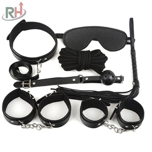 Kit de Bondage Erótico BDSM a Precio de Fábrica, Arnés de Cuero, Esposas, Antifaz, Collar, Látigo, Juguetes Sexuales SM para Hombres y Mujeres - Product Image 1