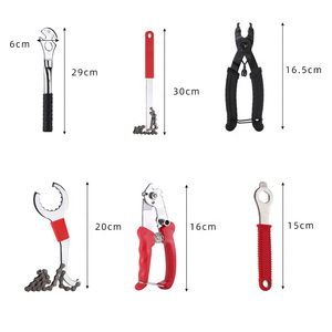 Clé à chaîne de vélo en métal, outil manuel pour réparation de boîtier de pédalier, démontage de volant, clé de dérailleur, outils d'entretien - Product Image 3