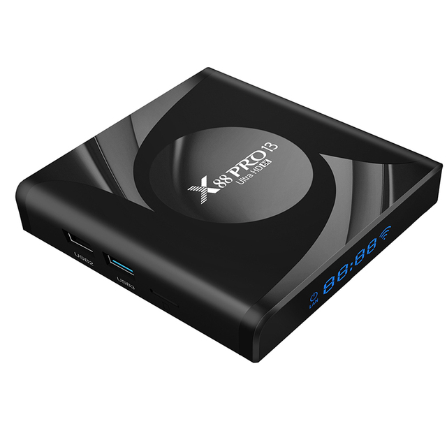 Popular Selling Internet Digital Tv Converter 4k Smart Tv Box X88 Pro 13 2gb 16gb