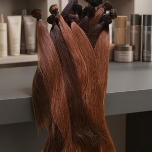 ผมต่อแบบเส้นเดียว Remy แท้  แบบ Double Drawn  จัดเรียงเกล็ดผม  นุ่มลื่น  ติดทนนาน ผลิตด้วยเครื่องจักร - Product Image 4