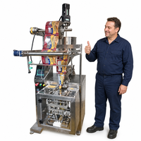 Liquide de remplissage machine 4 côté joint petite poche shampooing sauce ketchup machine d'emballage