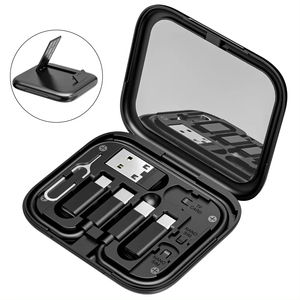 Produits tendance 2025 Nouveautés UUTEK UC017 Ensemble de câbles de charge USB C PD60W avec adaptateur de charge et support de téléphone Câble de données - Product Image 1