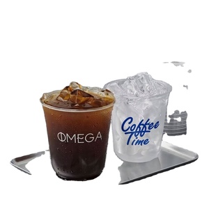 12-24oz High Toughness Crack Resistant Anti-deform Clear Premium Quality Custom Brand Logo Printed U-shaped PET <b>Plastic</b> <b>Cups</b> - Product Image 4