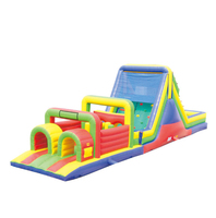 Machine de jeu gonflable interactive commerciale de type « Sweeper Challenge » avec base gonflable pour enfants et adultes, pour parcs d'attractions extérieurs