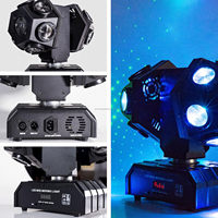 12 pièces 10W KTV DJ araignée LED tête mobile lumières RGBW Disco rouge vert lumière Laser 120W puissance