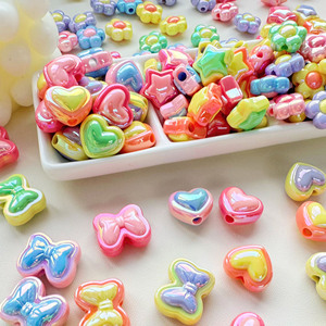 Cadena de teléfono móvil con cuentas de resina de corazón de flor de estrella de cinco puntas a juego de alta calidad accesorios DIY - Product Image 3