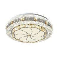 Plafonnier LED rond en cristal pour chambre principale, chambre moderne et simple, balcon, vente directe usine, lampe de chambre 2026