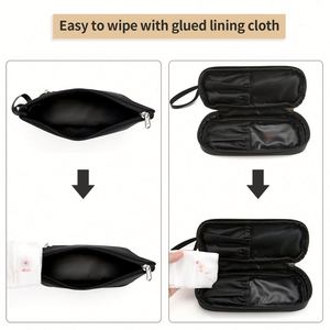 กระเป๋าใส่เครื่องสำอางแบบพกพาสำหรับผู้หญิง รุ่น Custom Purse ขนาดเล็ก สำหรับจัดระเบียบของใช้ประจำวัน แบบสองชั้น - Product Image 4