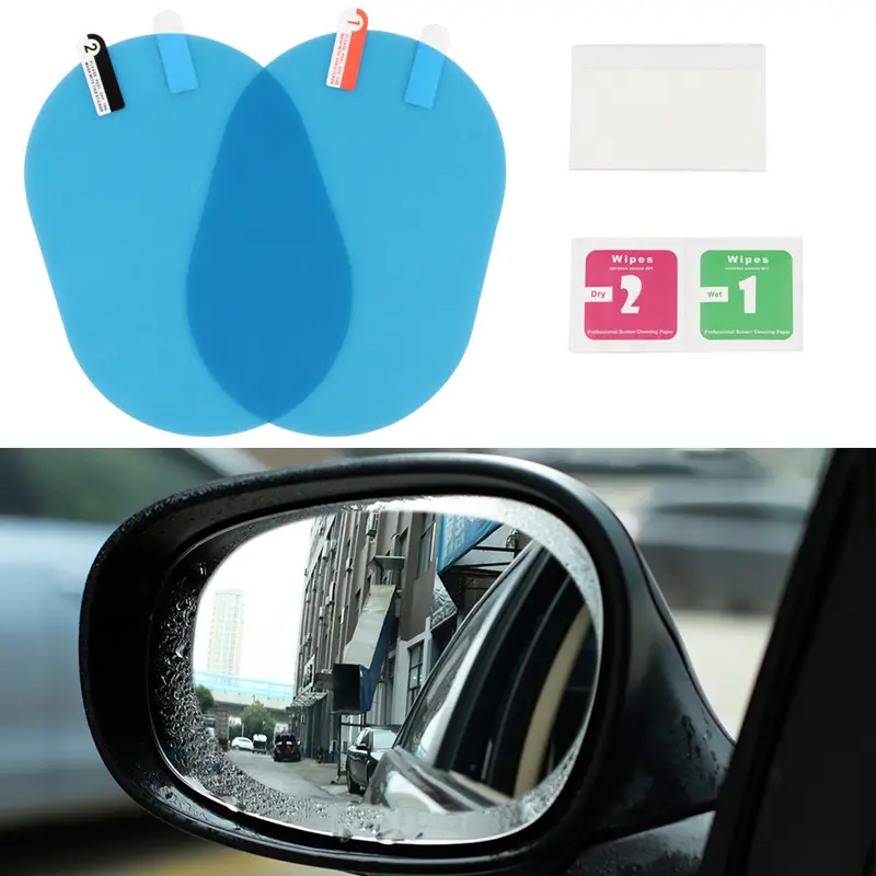 Wholesale waterproof clear anti-fog nano rainproof auto rear mirror side window protective transparent film for car rearview