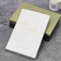 Planificador Anual de Objetivos SMART con Logotipo Personalizado, Tapa Dura de Cuero PU A5, Sin Fecha, Rastreador de Éxito, Diario, Cuaderno