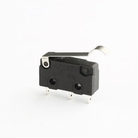 Yongxing vente directe d'usine KW11 3A 250V 3 broches Long levier noir Micro interrupteur UL CE