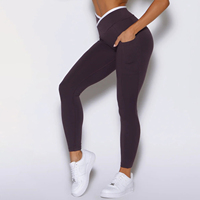 Vêtements de sport de yoga pour femmes de haute qualité, design personnalisé, confortables et portables, multicolores