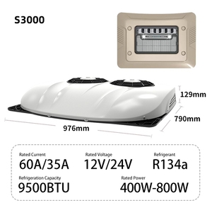 Aire Acondicionado de Techo para Estacionamiento de Automóviles, 12V/24V, con Inversor Solar, para Sistemas de Aire Acondicionado de Vehículos, <span class=keywords><strong>Refrigeración</strong></span> de Cabina, 9500 BTU - Product Image 2