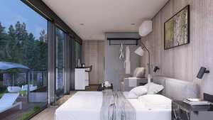 Eğlence su alanı kapsülleri için lüks prefabrik yüzer çelik Houseboat yüksek kalite fabrika doğrudan satış - Product Image 4