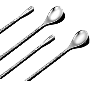 Wuyi Camol vendita calda manico lungo a spirale forma di gocciolamento filo sottile <span class=keywords><strong>Bar</strong></span> cucchiaio in acciaio inossidabile per mescolare Cocktail strumento - Product Image 3
