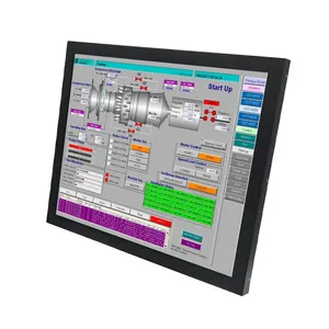 Personalizzato 15 19 27 32 pollici impermeabile Ip65 integrato montaggio a parete pannello Touchscreen Hight Brightness Vga Lcd Monitor industriale