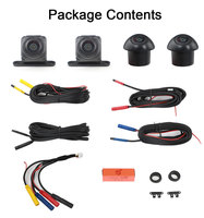 360 °   Caméra panoramique 1080P AHD pour OV2718A, vue avant, arrière, gauche, droite, accessoires de voiture pour autoradio Android