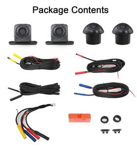 360 °   Caméra panoramique 1080P AHD pour <span class=keywords><strong>Sony</strong></span> 662, vue avant, arrière, gauche, droite, accessoires de voiture pour autoradio Android - Product Image 6