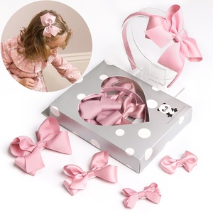 Barrettes pour filles, lot de 4, barrettes pour tout-petits, clips en ruban gros-grain, clips alligator, accessoires pour cheveux d'enfants - Product Image 4