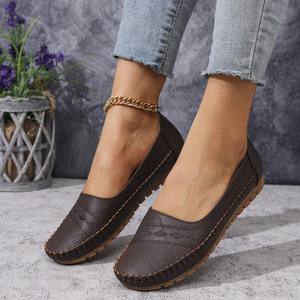 <span class=keywords><strong>Mocasines</strong></span> Perforados para <span class=keywords><strong>Mujer</strong></span> al por Mayor, Zapatos Planos Transpirables y Cómodos para Caminar, de Alta Calidad - Product Image 3