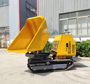 Minidumper Amarillo con Sistema de Orugas, Motor Diésel, para Uso en Construcción y Agricultura - Product Image 5