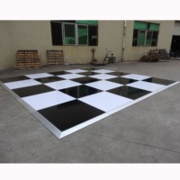 Planchers de danse en contreplaqué et alliage d'aluminium avec surface en tapis/bois pour la décoration de salons, hôtels et fêtes