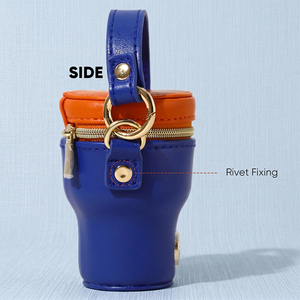 Portachiavi in Pelle a Forma di Mini Tazza da Caffè Everich Ins Fashion, Porta Rossetto con Cerniera, Ciondolo per Borsa, Regalo all'Ingrosso - Product Image 4