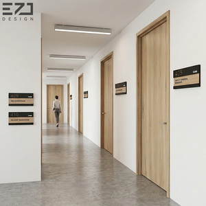 Plaque de porte de bureau moderne personnalisée EZD, numéro de pièce, plaque en bois personnalisée, plaque professionnelle, titre de poste, signalisation de bureau - Product Image 6