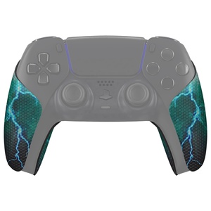 PlayVital Green Storm Thunder - Almohadillas de Goma Suave con Textura Profesional Antideslizantes y Absorbentes del Sudor para el Control de PS5 - Product Image 1