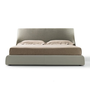 Muebles para el hogar dormitorio italiano moderno nórdico doble Simple tamaño Queen madera funcional gris cama King almacenamiento cama marco - Product Image 2