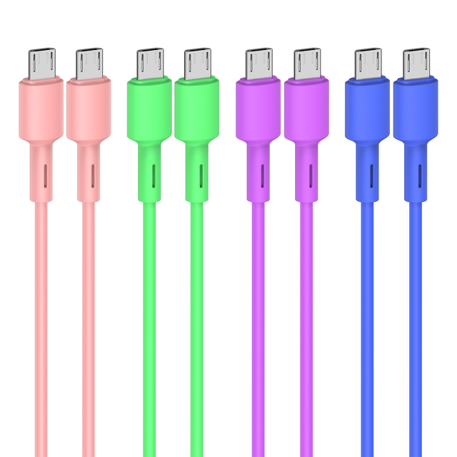 Hot Sales Micro USB Cable Colorful 1m 2m 3m PVC Data Line Mini Micro Data Line for Camera Phone Mp3 Mp4 Charging Cable