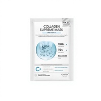 Mascarilla Facial Coreana de Colágeno Hidratante, Reafirmante y Antienvejecimiento para Piel Seca, Vegana, No Probada en Animales, Sin Parabenos ni Sulfatos