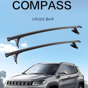 Barras Transversales para Techo de Auto JOESHIER, Aleación de Aluminio, Capacidad de Carga 100 kg + Equipaje, Rieles Portaequipajes, Instalación para Jeep Compass 2018-2021 - Product Image 5