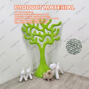 Sculpture d'arbre abstraite en résine de <span class=keywords><strong>Pachira</strong></span> Macrocarpa blanche, décoration d'intérieur, séparateur de pièce - Product Image 5