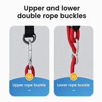 Siège de balançoire de sécurité pour enfants Ropecube - Hauteur réglable, balançoire d'intérieur/extérieur avec ceinture de sécurité pour jardin