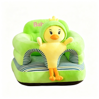 Grand siège de sol en peluche pour enfant, rembourrage en coton PP, design extra large et profond, avec dossier doux en forme d'animal, base antidérapante