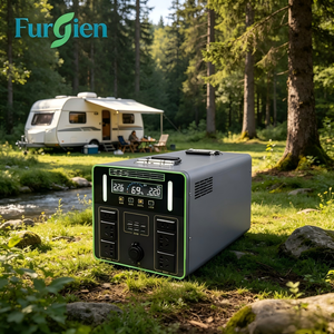 Furuien 1500W 60/80Ah Lithium Ion Portable Power Station <b>Solar</b> Car Pure Sine Wave MPPT Controller Type-C Flashlight FU-Pure Sine - Product Image 3