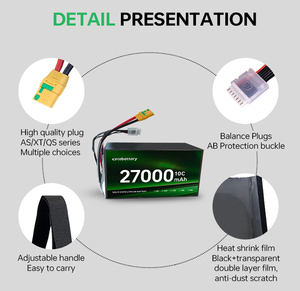 Batería de Iones de Litio de Estado Semisólido NMC de 27000 mAh del Fabricante Original, 4.45 V, Descarga 5C-10C, 1000 Ciclos, CE/ROHS - Product Image 3