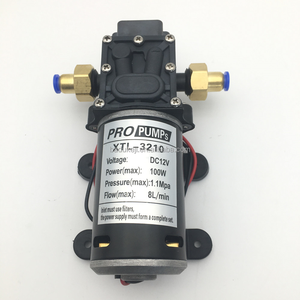 XTL-3210 12V ou 24V 100W (8L 1.1Mpa) pompe à eau à membrane électrique à courant continu brossé, utilisée pour le drone de pulvérisation agricole/lavage de voiture - Product Image 1
