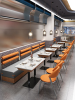 Ensemble de meubles de restaurant en bois de conception nouvelle, table et chaises de restaurant, fourniture directe d'usine